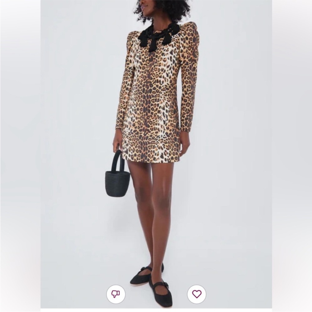 Tuckernuck Leopard-Print Puff-Sleeve Top - Brown/Cream - Picture 2 of 7